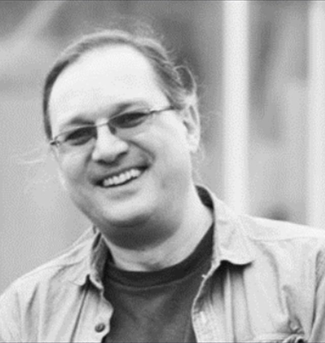 Joe Black and white photo of Joe Finney