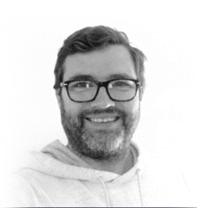 mike Black and white photo of Mike Fraser