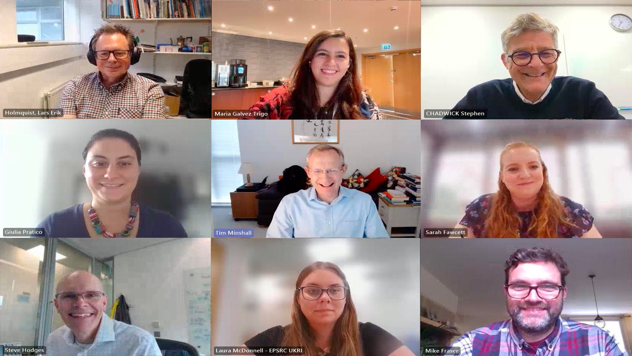 team_advisory A screenshot of the pro2 Advisory Board joining an online meeting. Everyone is smiling and looking toward the camera.