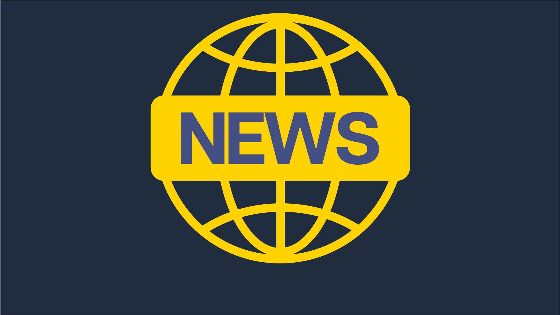 pro2_news_website_mainheader A yellow illustration of a globe against a navy background with the text 'News'