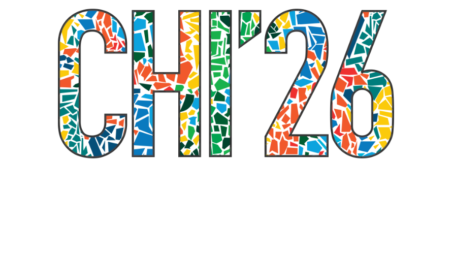 The CHI 2026 conference logo is displayed against a white background.